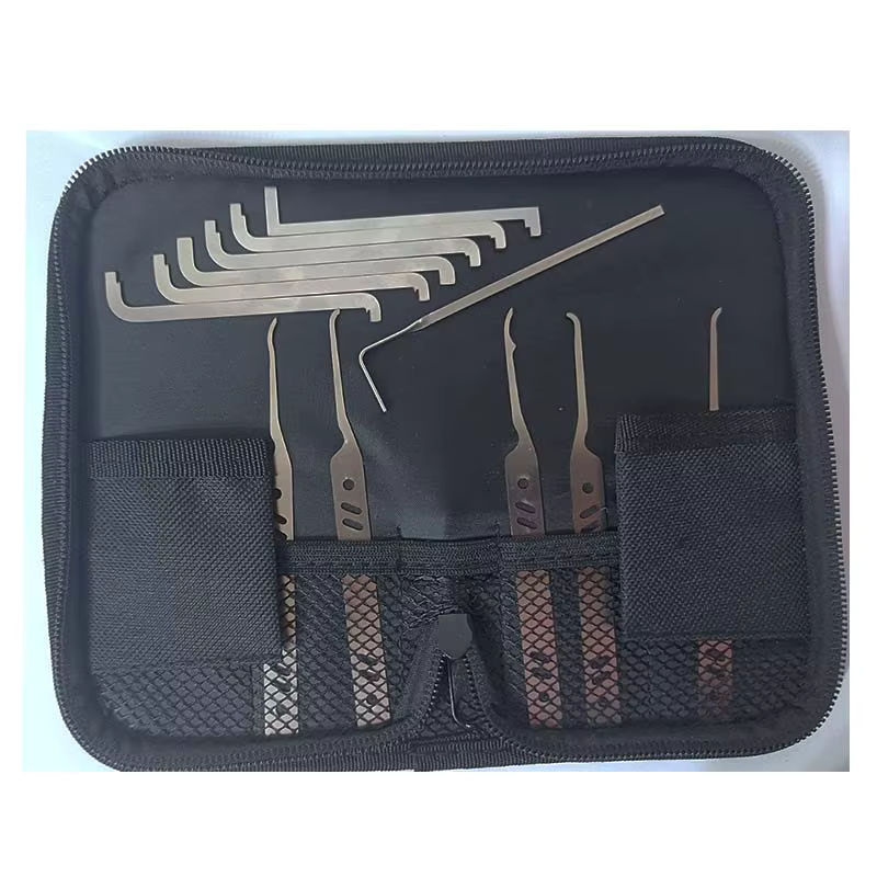 KYREAL Schlosser Werkzeug Set aus Edelstahl mit 5 Haken für Tür und Schlüssel sowie 7 Doppel Kopf Spannungsschlüsseln - Bild 2