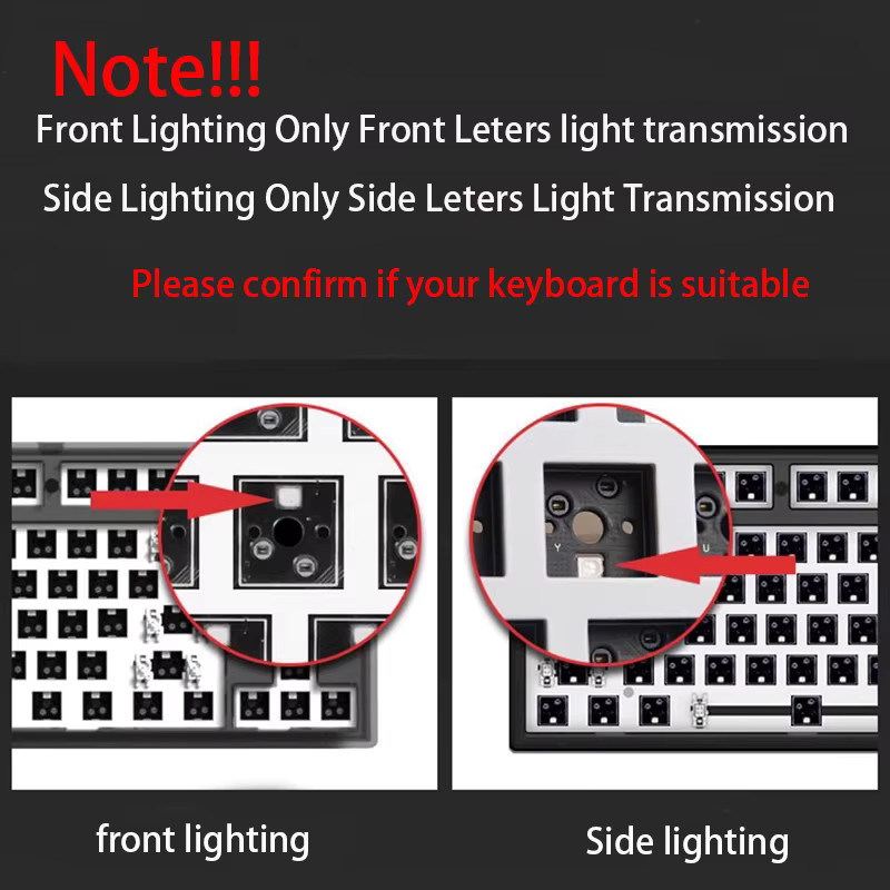 Readson PBT Tastenkappen im Cherry-Profil mit seitlichem Aufdruck für mechanische Tastaturen ISO-Layout - Bild 2