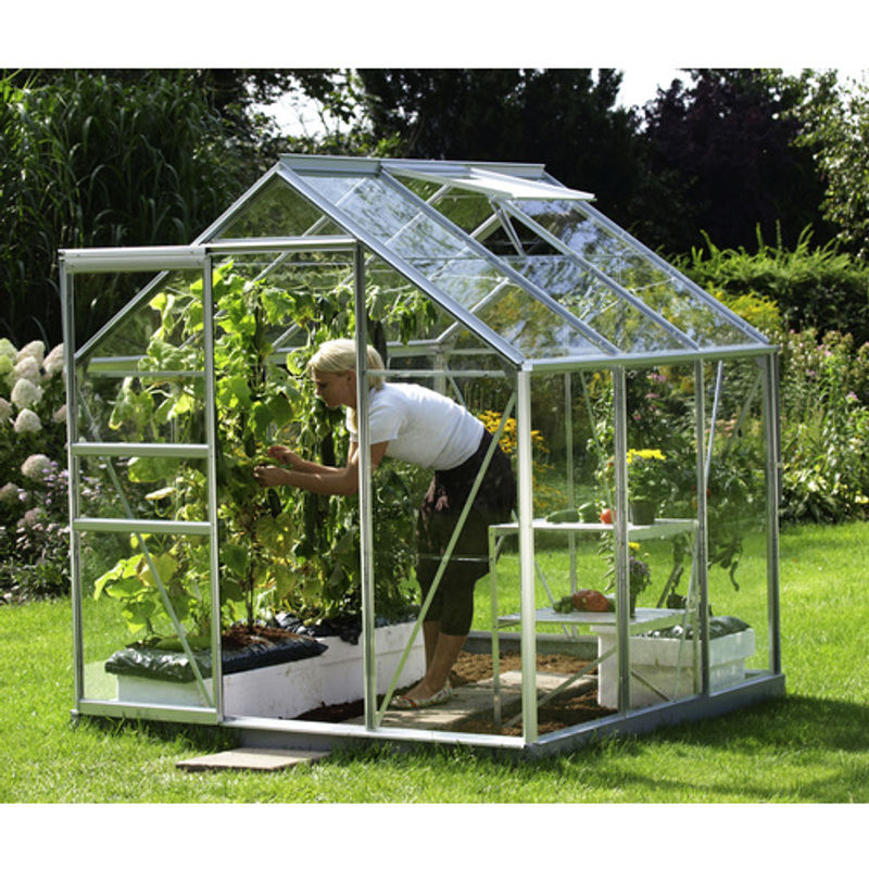 Vitavia Gewächshaus Venus 3800 aus eloxiertem Aluminium in Silber für deine Pflanzenzucht im Garten - Bild 5
