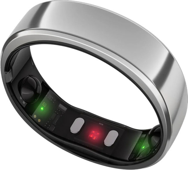 RingConn Smart Ring GEN 2 Smartring in Future Silver, Größe 8, Unisex mit Schlaf-Tracking, Herzfrequenzmessung und SpO2-Sensor - Bild 1