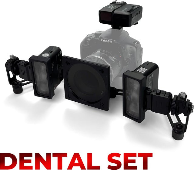Godox MF12 Kamera-Polarisator-Set für die Zahnfotografie in Schwarz zur Reflexionsvermeidung durch Kreuzpolarisation - Bild 1