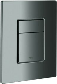 Grohe Abdeckplatte Skate Cosmopolitan Dual Flush in Anthrazit für senkrechte und waagerechte Montage, B/H: 19,7 x 15,6 cm - Bild 1