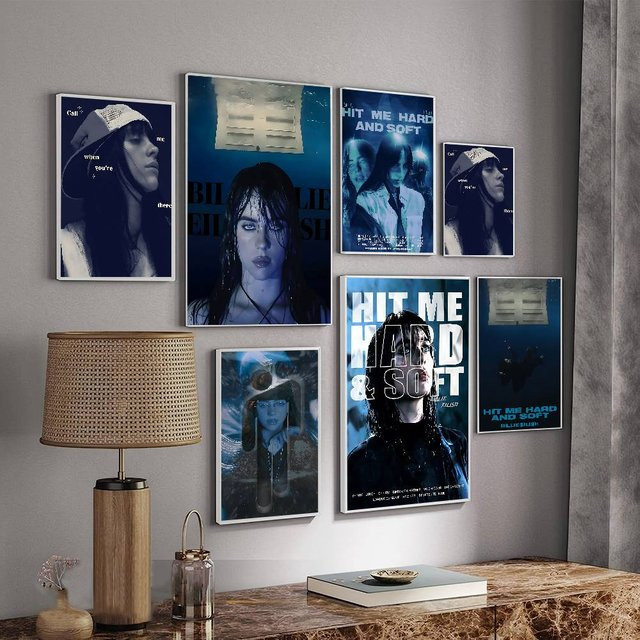 Potdemiel Anime-Poster Hit Me Hard And Soft B-BillyS Wanddekoration aus weißem Kraftpapier ohne Rahmen - Bild 1