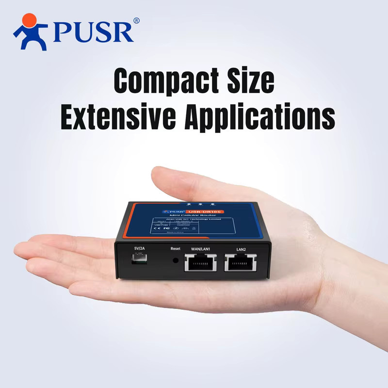 PUSR DR185s-G Industrieller 4G LTE Cat1 Mobilfunkrouter mit OpenWrt, OpenVPN, IPsec und GRE VPN-Protokoll, Schwarz - Bild 2