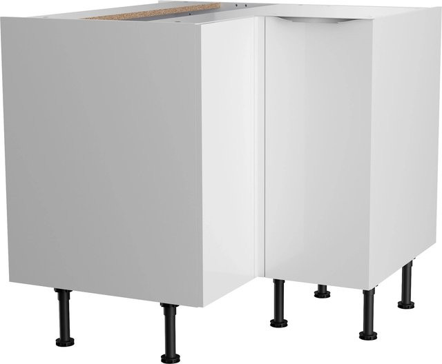 Optifit Küchen-Eck-Unterschrank Arvid986 in Weiß, glänzend, B/T/H: 90 x 58,4 x 87 cm - Bild 1
