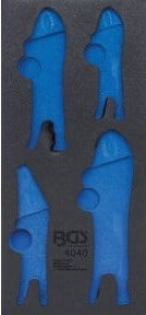 BGS Werkstattwageneinlage 1/3 blau aus Kunststoff für Art. 4040 - Bild 1