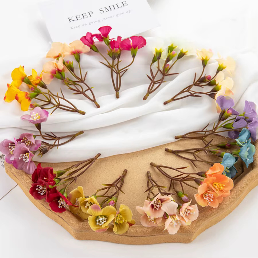 Dycrazy Künstliche Blumen in Multicolour aus Textil für Hochzeit, Kranz und DIY-Dekoration - Bild 2
