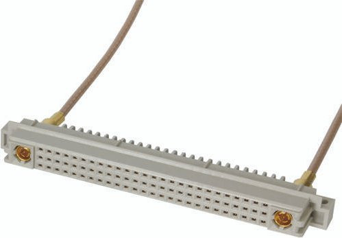 HARTING Federleiste 09732786801 aus Messing in Grau mit 3 Reihen - Bild 1