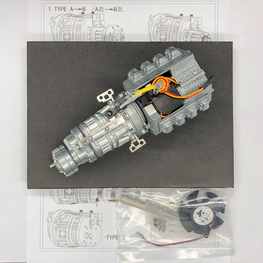 SCALECLUB RC Truck 1:14, 3-Gang-Getriebe, Zubehör, Metall - Bild 3