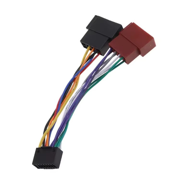 WYMECT 16-Pin ISO Verkabelungsadapter für Kenwood Autoradios, Audio-Konverter in Multicolour - Bild 2
