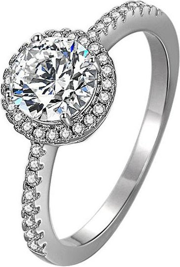 Ring 925 Silber, Diamant, Zirkonia, Damen - Bild 1