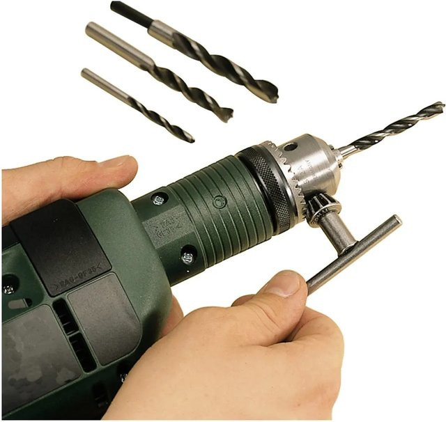 LUX-TOOLS Bohrfutterschlüssel 10 mm S14 aus Stahl in Silber - Bild 1