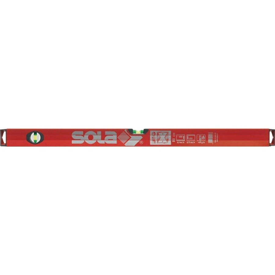 Sola Wasserwaage BIG X mit Lupeneffekt aus Aluminium in Rot, Länge: 100 cm - Bild 3