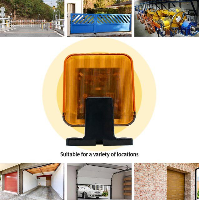 Scimagic Universal Outdoor LED Signal Alarm Licht mit Wandhalterung für 12V-256V 220V als Notfall Warnlampe und Stroboskop Blinklicht - Bild 1