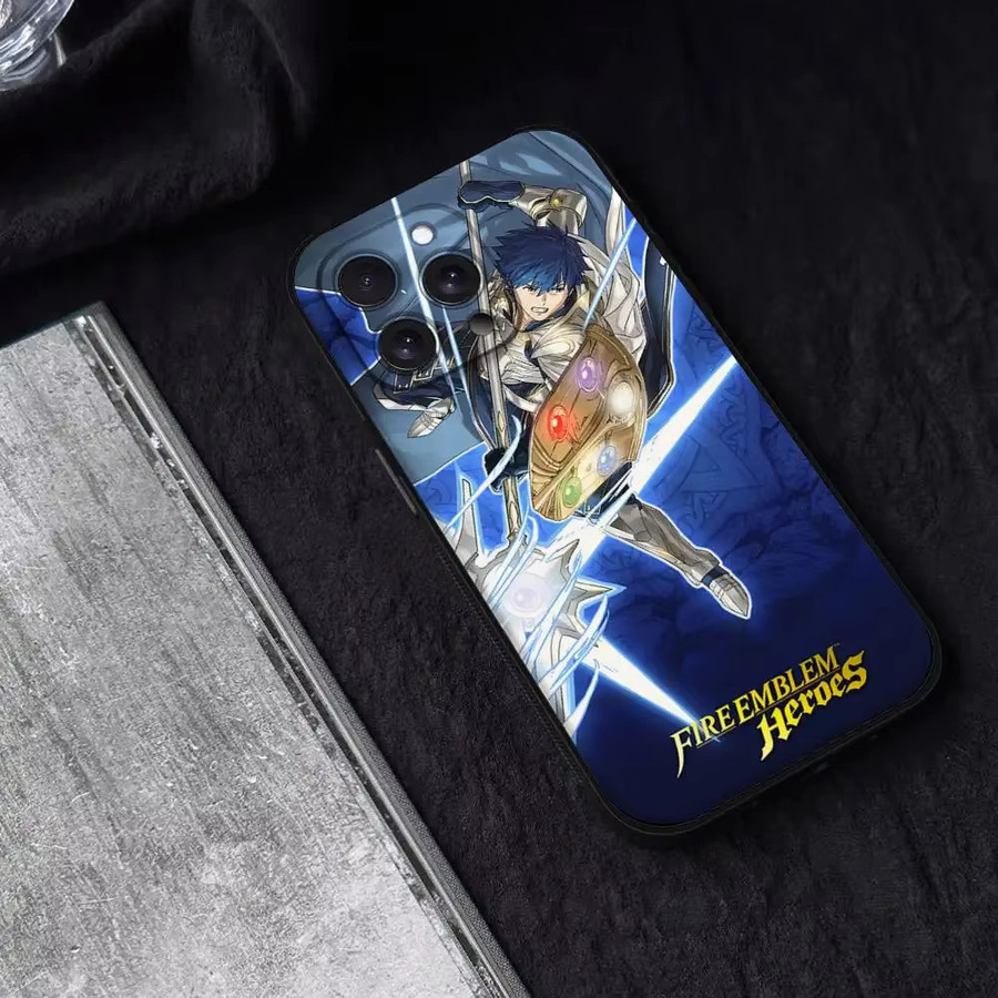 Fire Emblem Handyhülle für Apple iPhone 15 14 13 12 11 Pro Max X Xs Xr Schutzhülle Schwarz - Bild 5