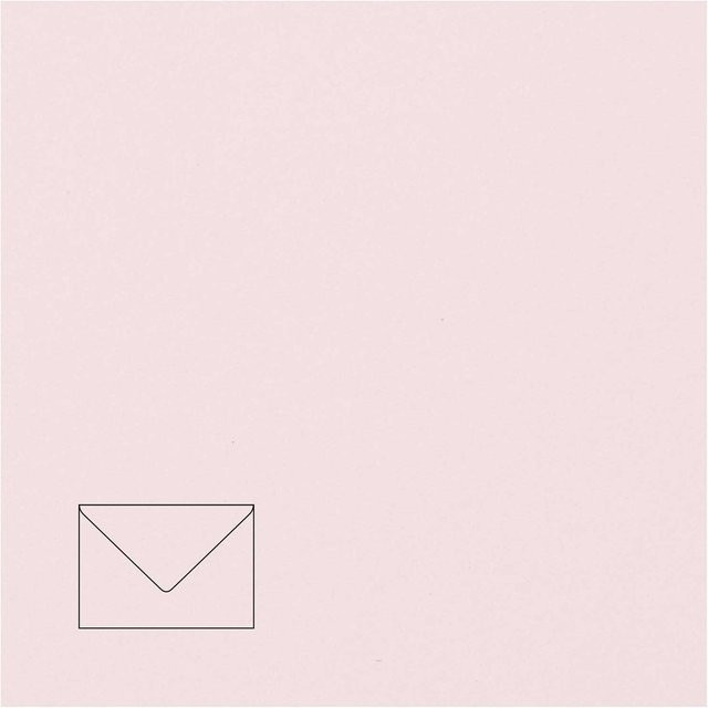 Rico Design Paper Poetry Kuvert Essentials B6, 5 Stück, Rosa - Bild 1