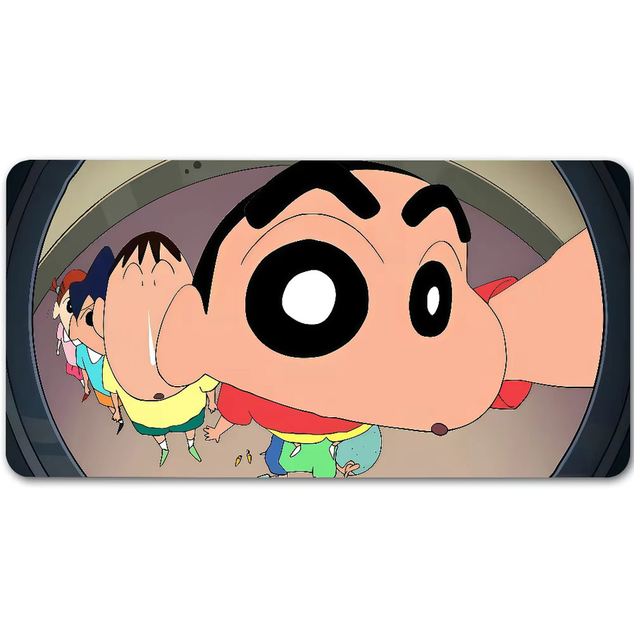 Crayon Shinchan XXL Gaming Mauspad in Multicolour, rutschfeste Schreibtischunterlage aus Gummi für PC und Laptop - Bild 7