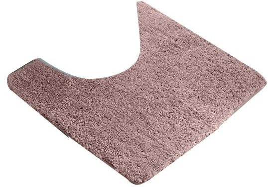 Changbaixin Toilettenteppich U-förmig aus Plüsch in Rosa, rutschfest und schnelltrocknend, maschinenwaschbar - Bild 1