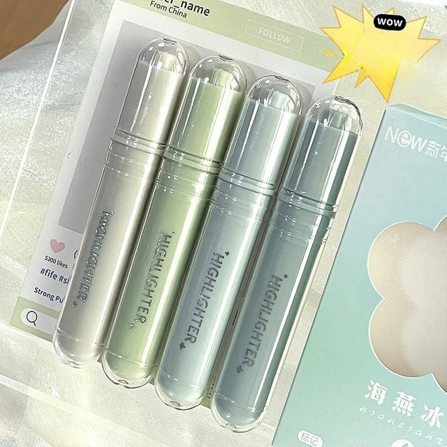 4-teiliges Pastell-Textmarker-Set in Mehrfarben, schnelltrocknende Chisel-Spitze, ideal für Journaling und Schulbedarf - Bild 1