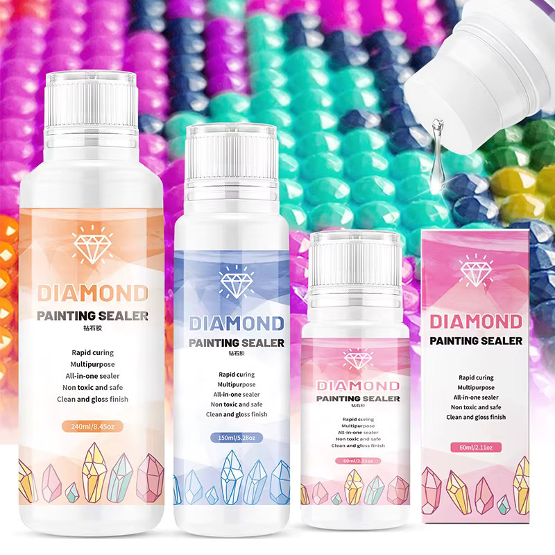 Diamantmalerei Versiegelung Transparent mit Glanzeffekt für 5D Diamantmalerei Kunst Puzzle - Bild 5