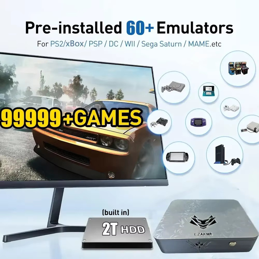 LZAKMR AK1 Pro Dual-System-Upgrade mit Windows 11, 2TB Speicher, 8G RAM in Silber für Nintendo Switch und Xbox - Bild 3