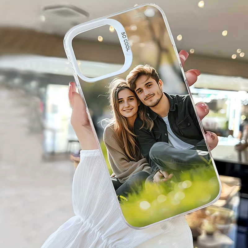 DIY Fotoabdeckung iPhone Hülle für iPhone 17 16 15 14 13 12 11 Pro Max Mini SE Air XS XR 7 8 Plus in Transparent und Weiß - Bild 6