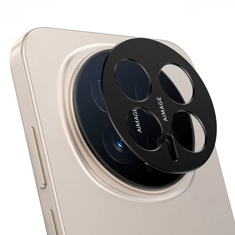 Kameraschutz für Honor Magic 8, Magic 7, Magic 6 Pro und Magic 7 RSR aus schwarzem Aluminium mit Objektivschutz und Display-Ring - Bild 4