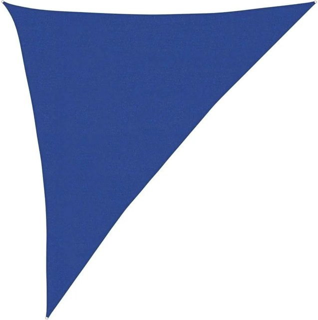 Furnicato Sonnensegel Dreieckig Blau aus HDPE mit 160 g/m2, B/T/H: 3 x 4 x 5 m - Bild 1