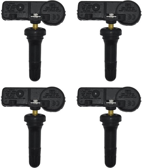 ABTC Reifendruckkontrollsystem TPMS Sensor Set 4 Stück 433MHz Schwarz für Dodge Ram 1500 2018-2024 - Bild 1