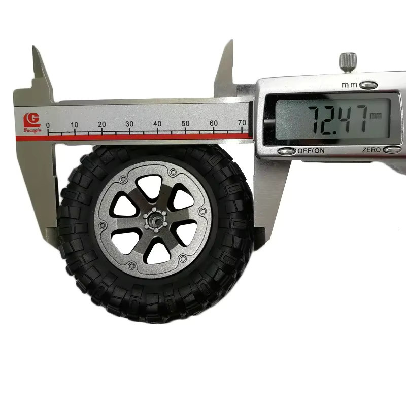 TIMEA Offroad-Reifen, 73 mm, Gummi, Schwarz, Zubehör - Bild 3