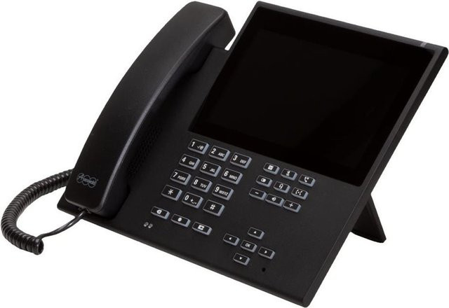 Auerswald COMfortel D-600 VoIP-Telefon in Schwarz mit 6 Leitungen und Headsetanschluss - Bild 1
