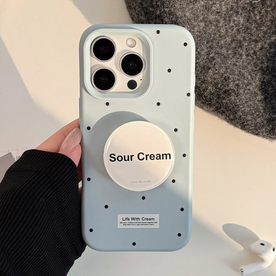 Stoßfeste Handyhülle mit koreanischem Wellenpunkt-Design für Apple iPhone 16 15 14 13 12 Pro Max, weiche Schutzhülle - Bild 3