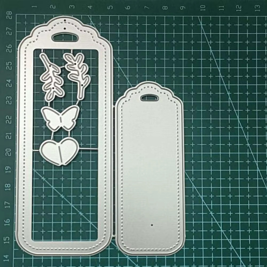 Silberne Metall-Stanzform für DIY-Bastelprojekte, Scrapbooking und Kartenherstellung - Bild 2