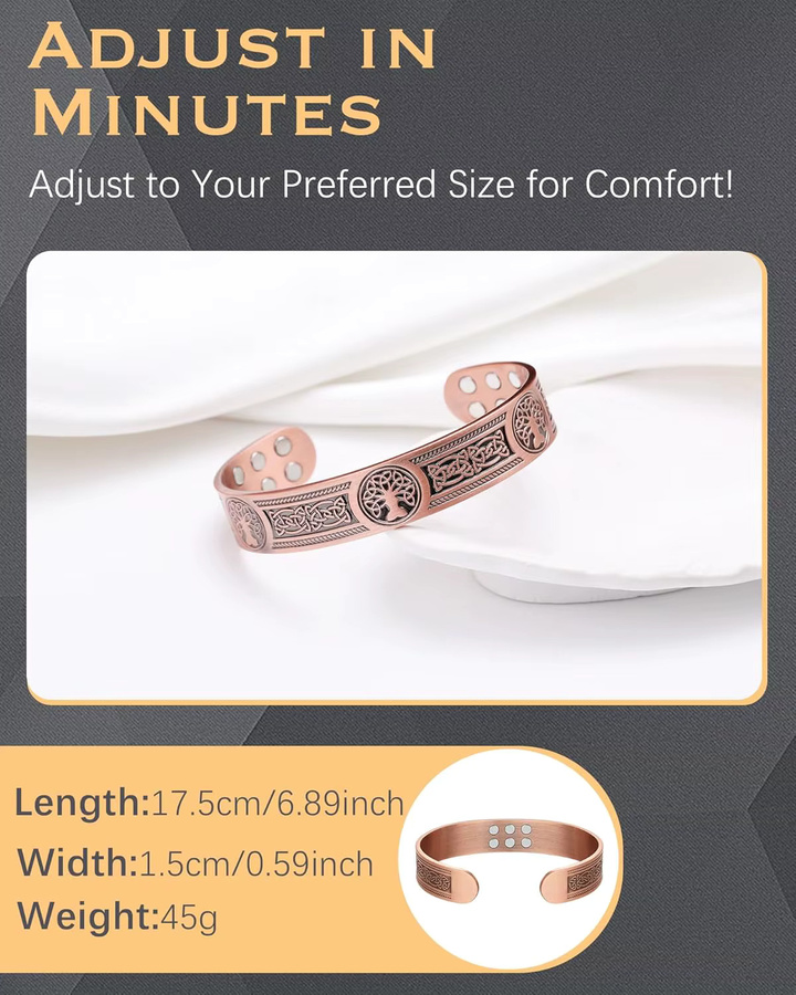 ARADOO Armband Kupfer, Roségold, Unisex - Bild 4