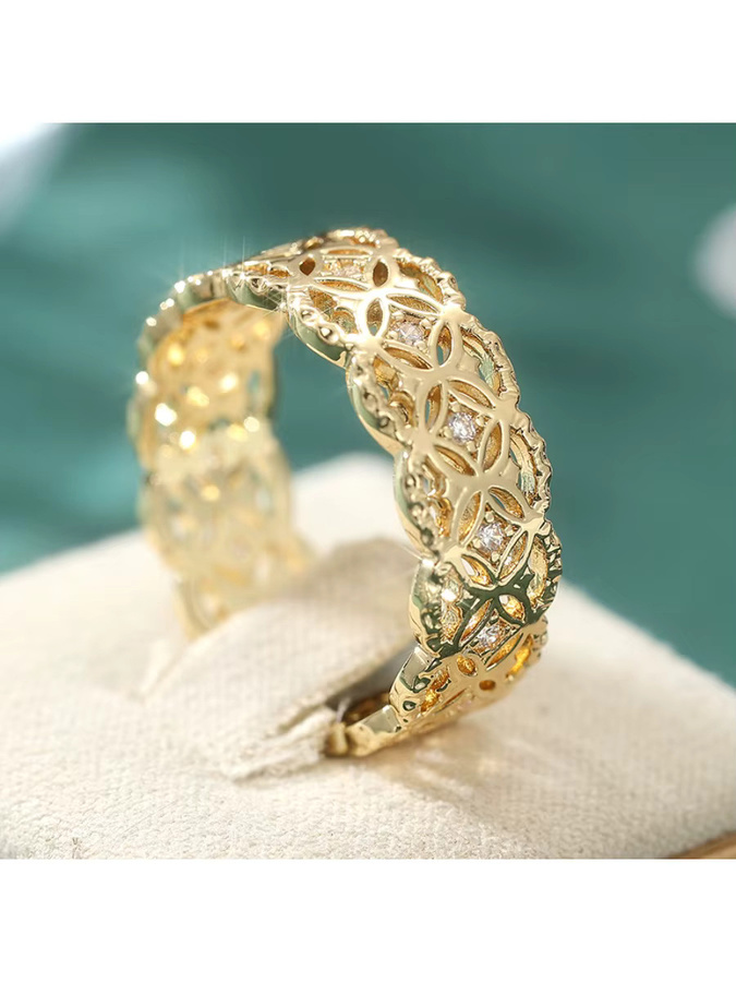 YoYo Ring, Zirkonia, goldfarben, Damen - Bild 3