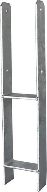 Andrewex H-Pfostenträger aus Stahl in Silber, Höhe: 60 cm - Bild 1