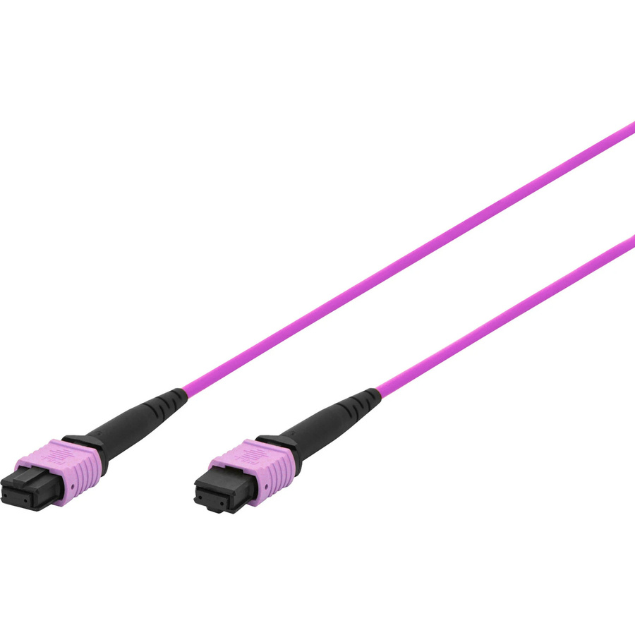 DIGITUS Glasfaser-Patchkabel OM4 mit MPO-Buchse, Farbe: Lila - Bild 1