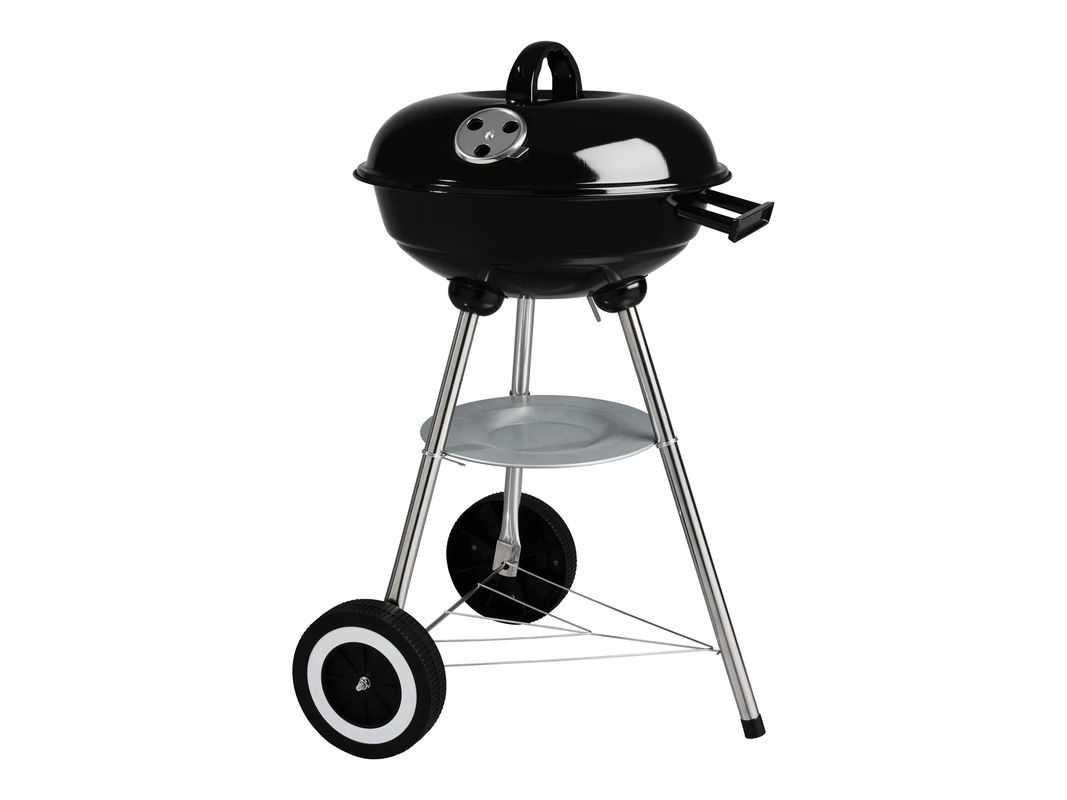 GRILLMEISTER Kettle Kugelgrill in Schwarz mit verchromtem Grillrost - Bild 3