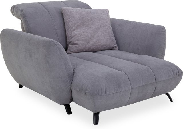 Loveseat PENELOPE Polsterbank in Senfgelb mit Pfeifensteppung und Armlehnen, Breite: 143 cm, Höhe: 85 cm, Tiefe: 88 cm - Bild 1