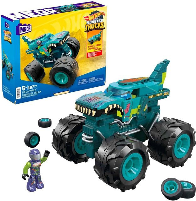 Mattel Hot Wheels Mega Construx Mega-Wrex, Bauset, 187 Teile, ab 8 Jahren - Bild 1