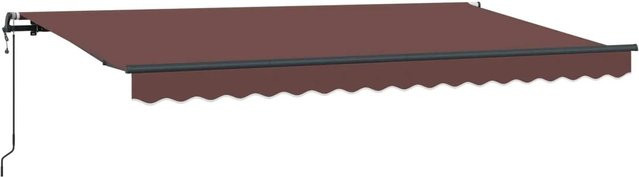 vidaXL Einziehbare Markise Braun mit Fernbedienung B: 400 cm, T: 200 cm, H: 200 cm - Bild 1