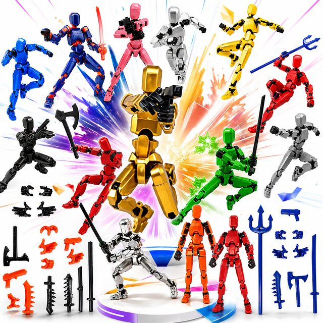 Bandai Roboter und Hund, Actionfiguren, Mehrfarbig - Bild 1