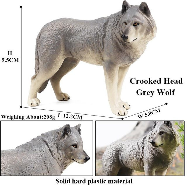 Oenux Wilde Bestie Tiere Wolf, Actionfiguren, Grau, ab 3 Jahre - Bild 1