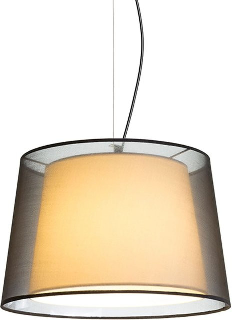 Rendl Esplanade Pendelleuchte in Schwarz und Transparent mit 15 W und E27 Fassung - Bild 1