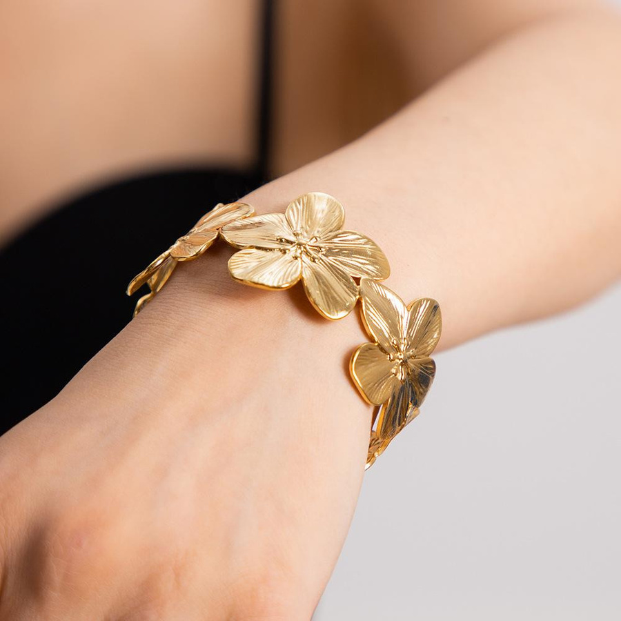 Lucky Star Jewelry Armband, Edelstahl, Gold, Zirkonia, Damen - Bild 2