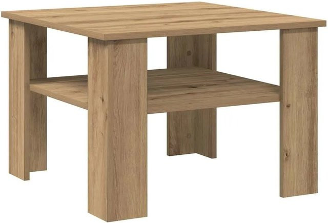vidaXL Couchtisch Artisan-Eiche in Braun aus Holzwerkstoff, B/T/H: 60 x 60 x 42 cm - Bild 1