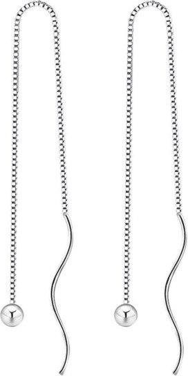 Ohrringe 925 Silber, Perle, Zirkonia, Weiß, Damen - Bild 1