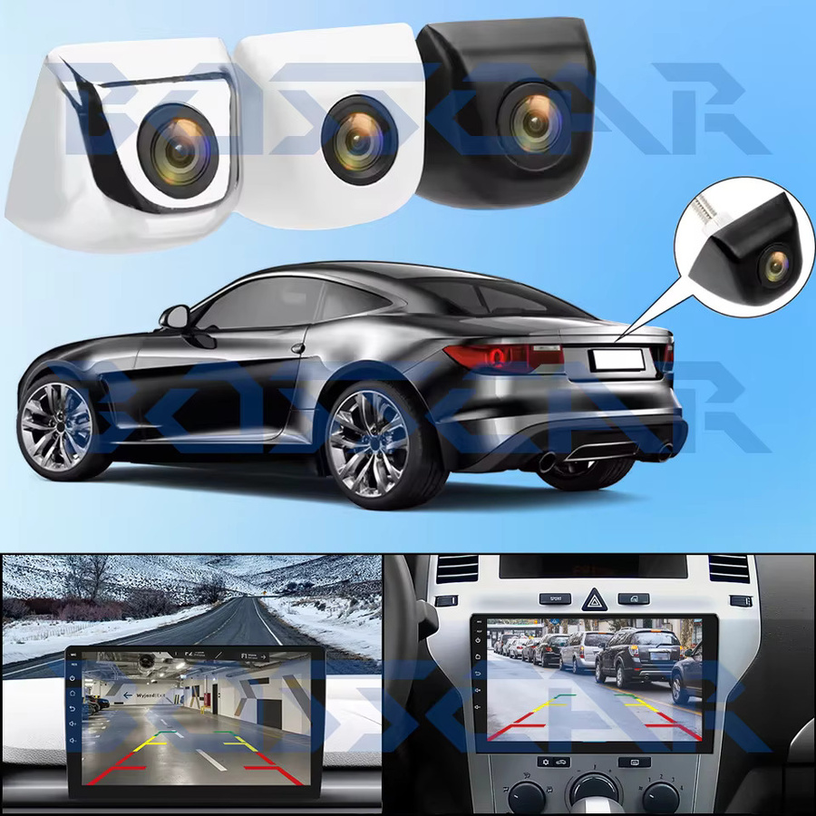 FILIPLI Universal Auto-Kamera Set mit 170-Grad-Weitwinkel, Vorne und Hinten, Farbbild, Nachtsicht und wasserdichter Rückfahrkamera in Schwarz - Bild 4