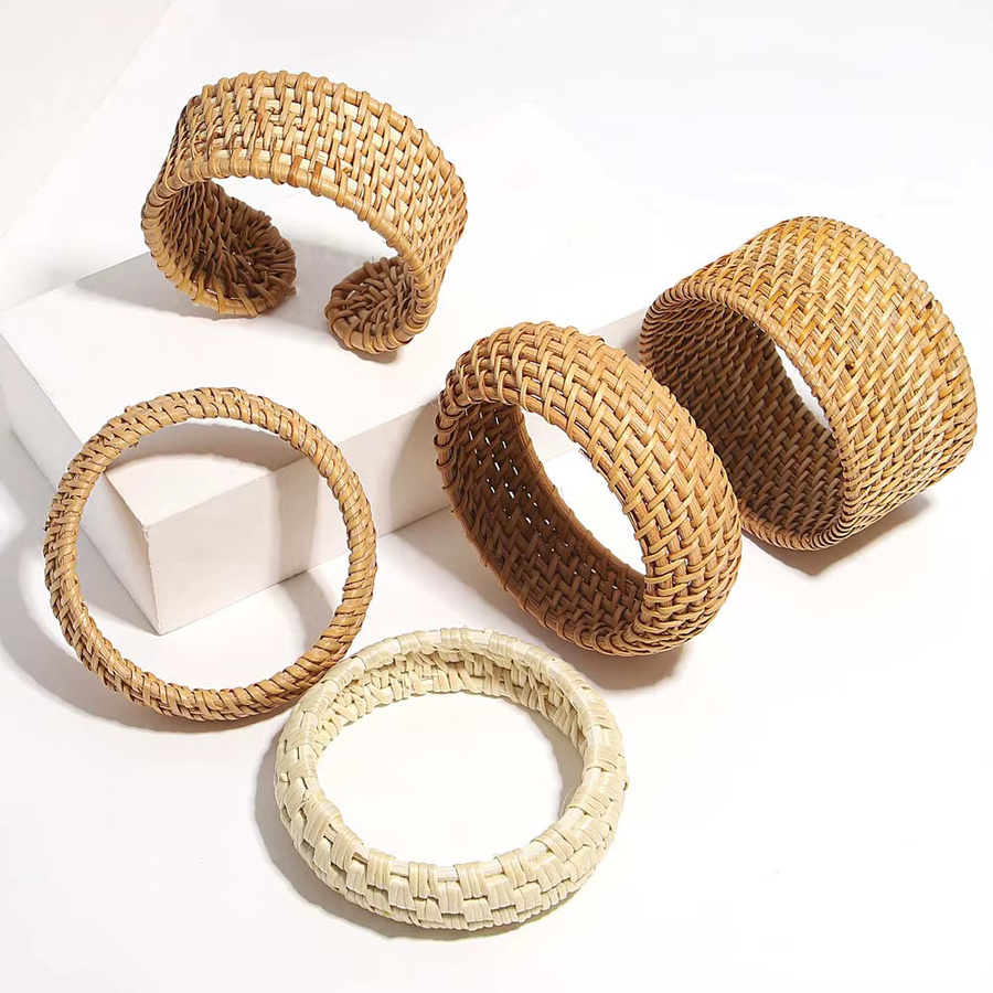 Amorcome Armbänder, Rattan, Damen - Bild 3