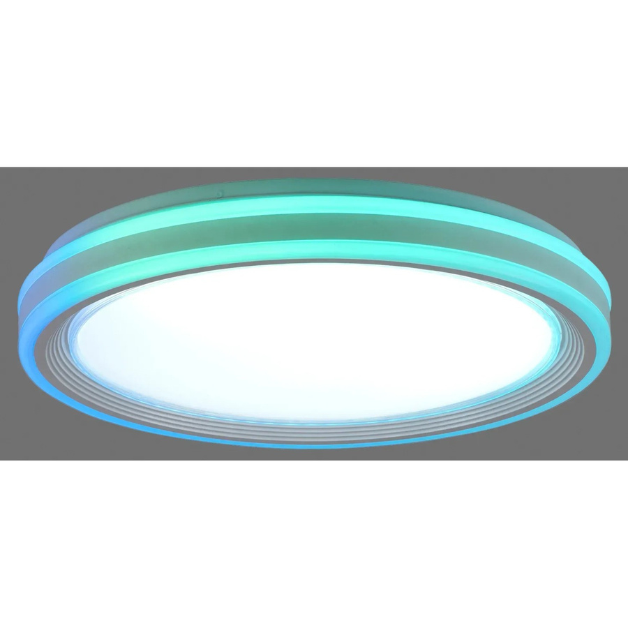 Just Light LED-Deckenleuchte Spheric in Weiß mit CCT und RGBIC sowie Fernbedienung, Durchmesser: 48,5 cm - Bild 2